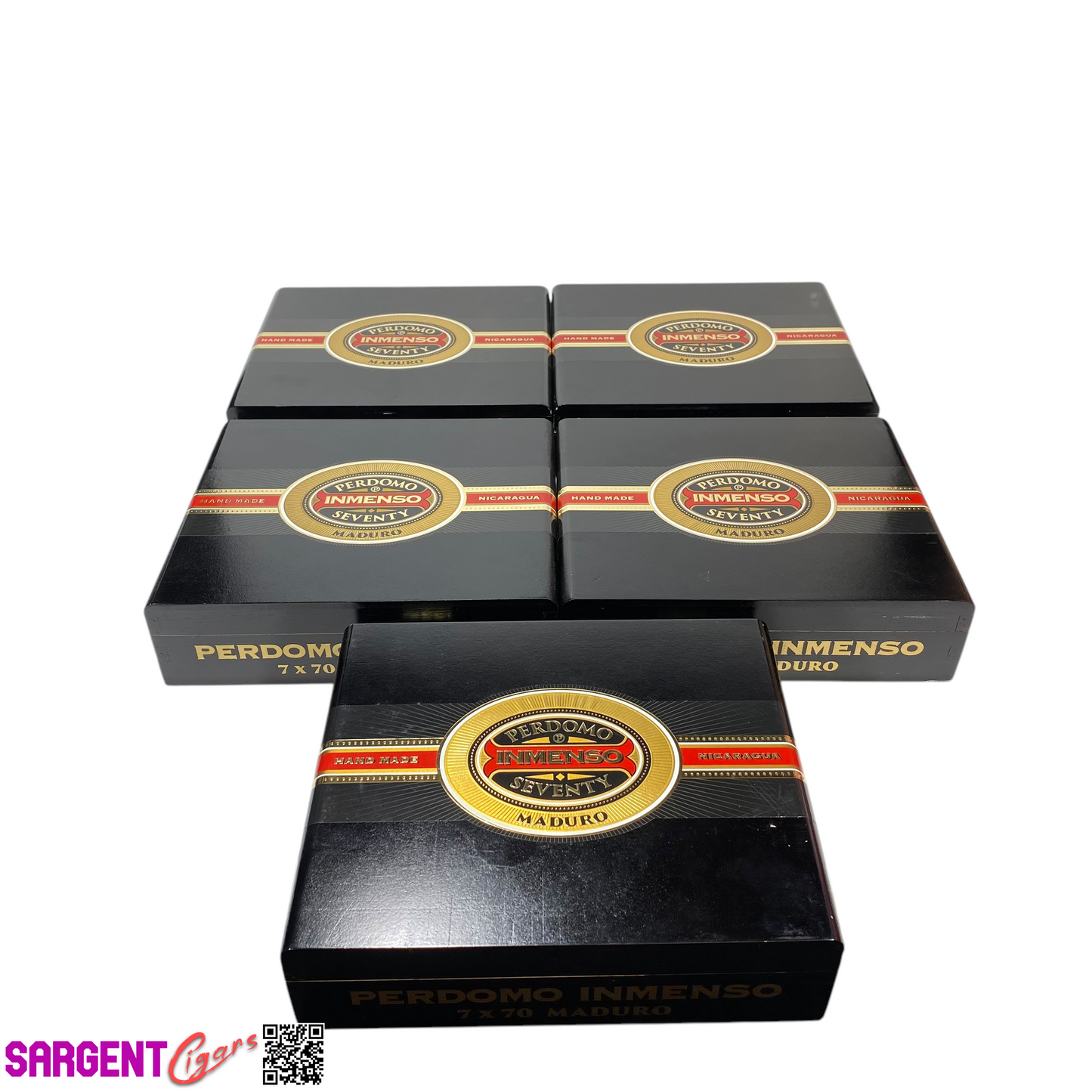 Lot of 5 Perdomo Inmenso 7x70 Maduro Empty Wooden Cigar Boxes 9.75x8x2.75 #4