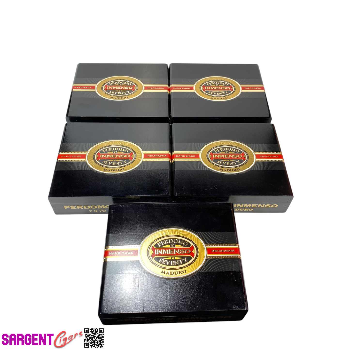 Lot of 5 Perdomo Inmenso 7x70 Maduro Empty Wooden Cigar Boxes 9.75x8x2.75 #4