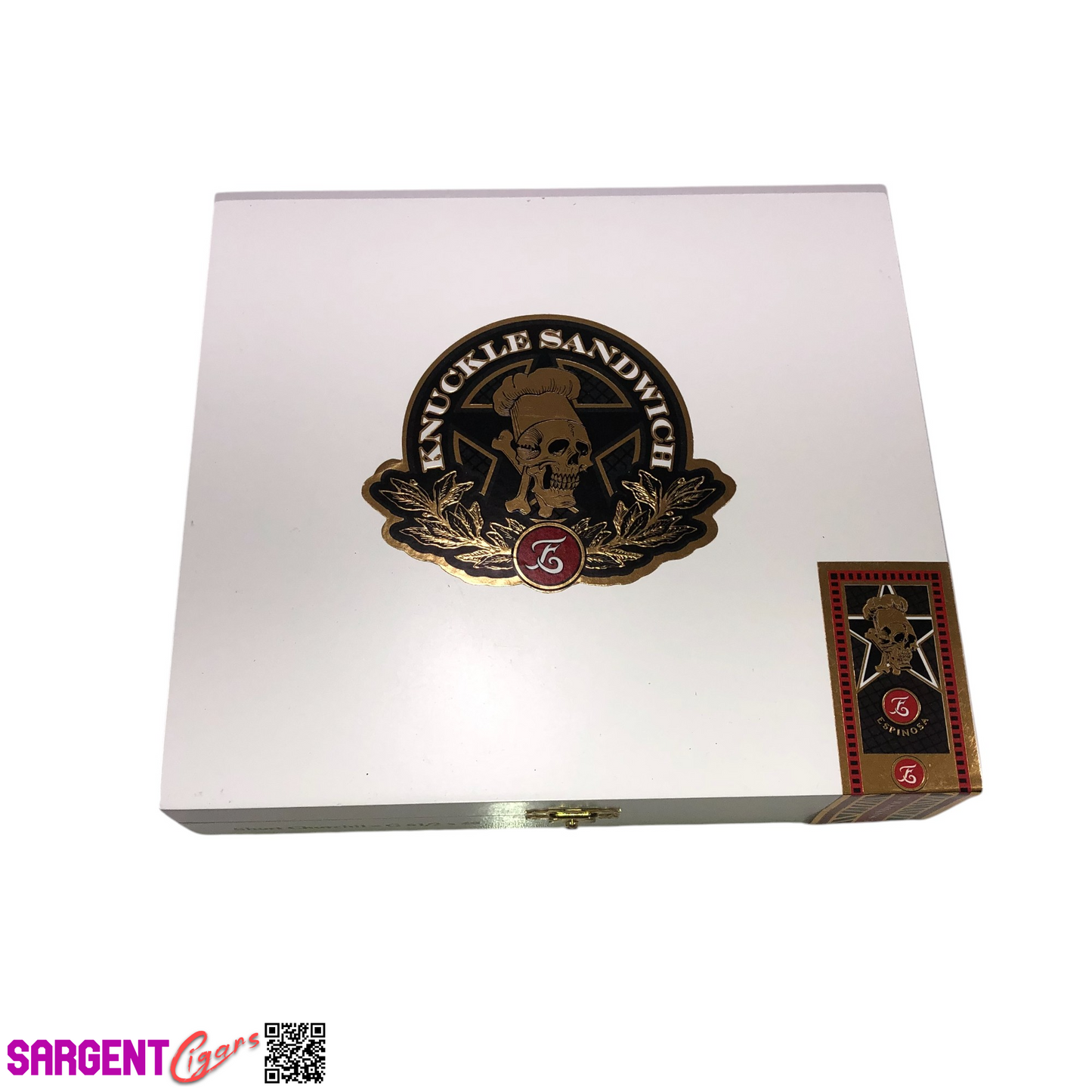 Guy Fieri Knuckle Sandwich Short Churchill Empty Wooden Cigar Box 8.5x7.5x1.75