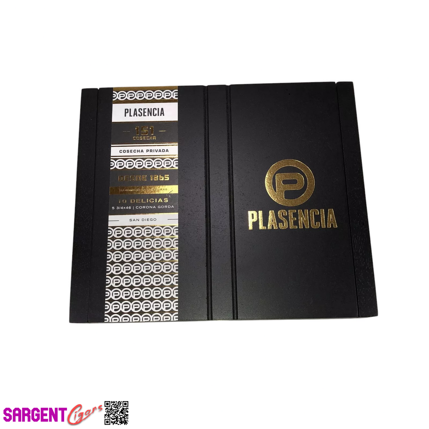 Plasencia 151 San Diego Empty Wooden Cigar Box 8.5x7.25x1.25