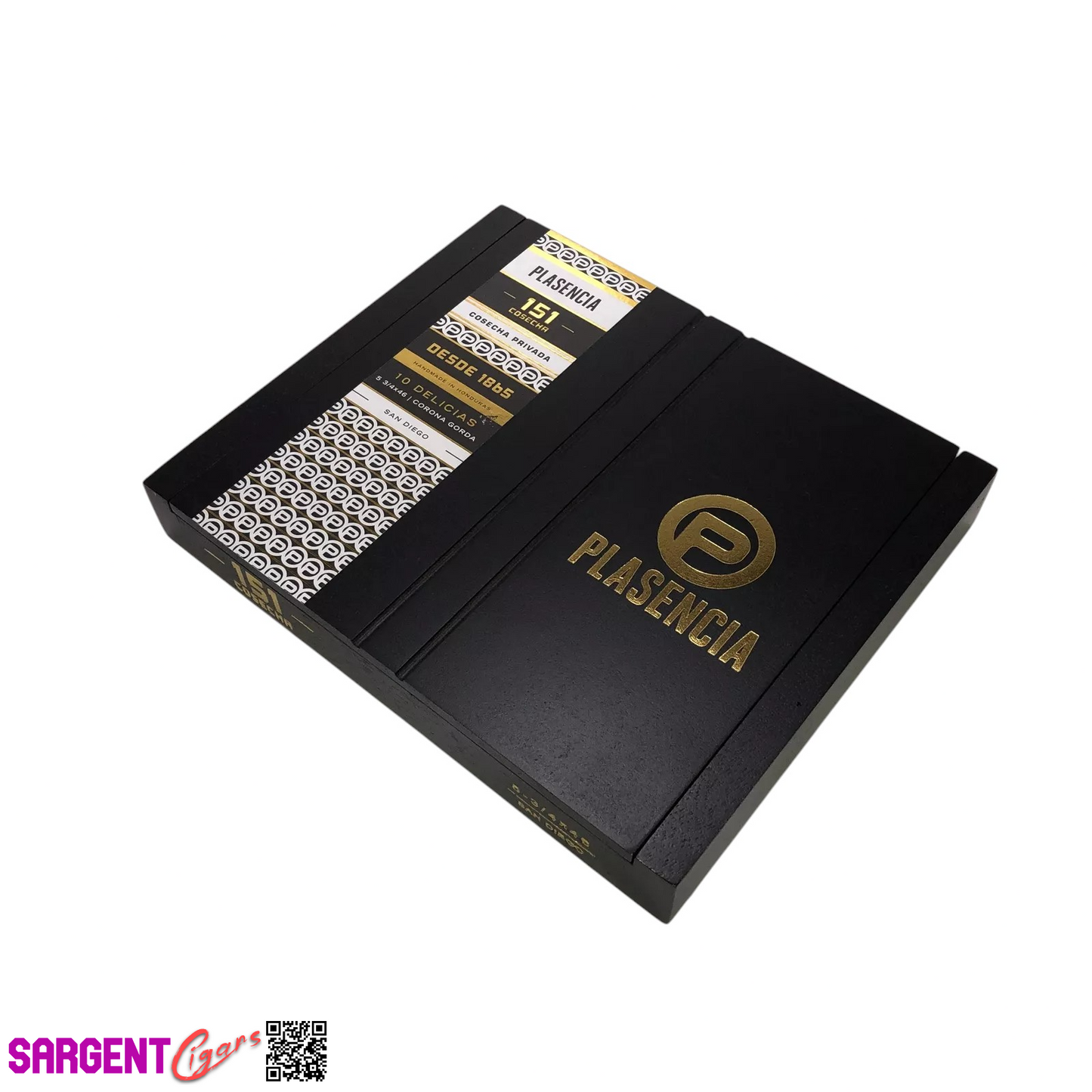 Plasencia 151 San Diego Empty Wooden Cigar Box 8.5x7.25x1.25