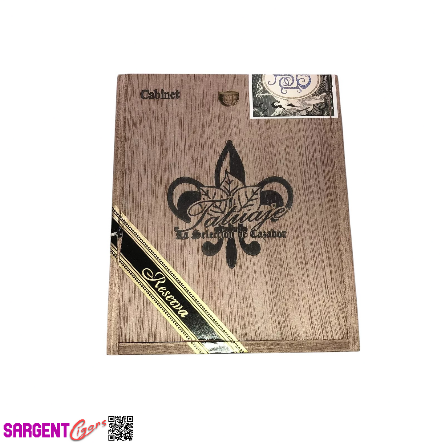 Tatuaje Cabinet 7th Empty Wooden Cigar Box 5x6.25x3.5