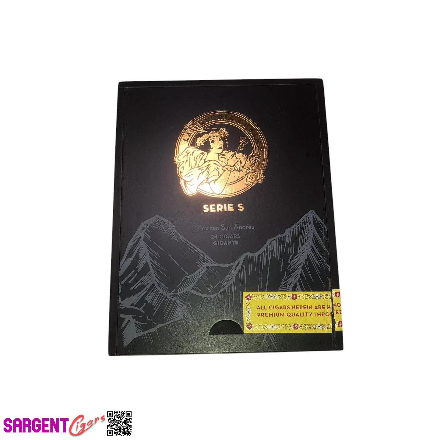 La Gloria Serie S Gigante Empty Wooden Cigar Box 5x6.5x5.25