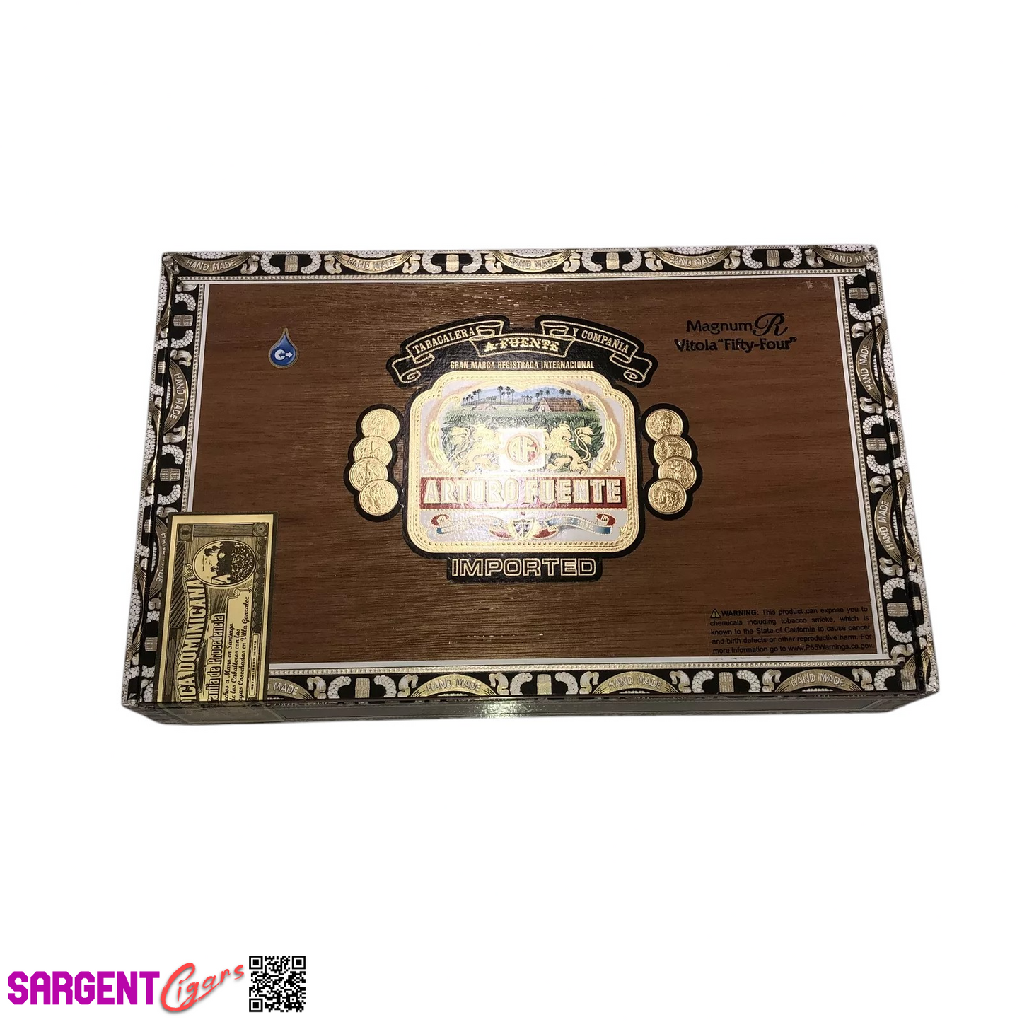 Arturo Fuente Rosado Sungrown 54 Empty Cigar Box 10.75x6.75x2