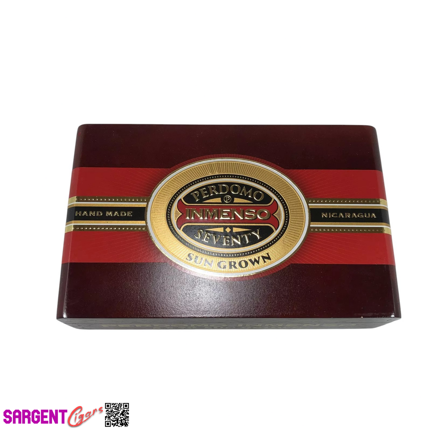 Perdomo Inmenso 5x70 Sungrown Empty Wooden Cigar Box 9.75x6x2.75