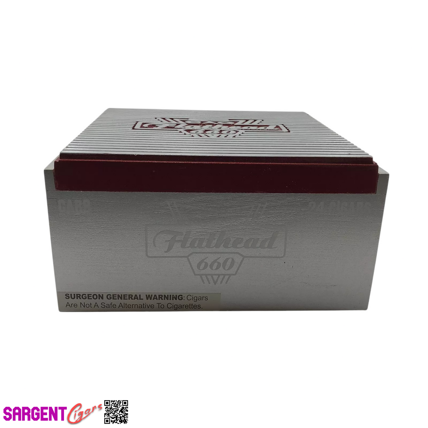 CAO Flathead 660 Empty Wooden Cigar Box 7.75x7x4