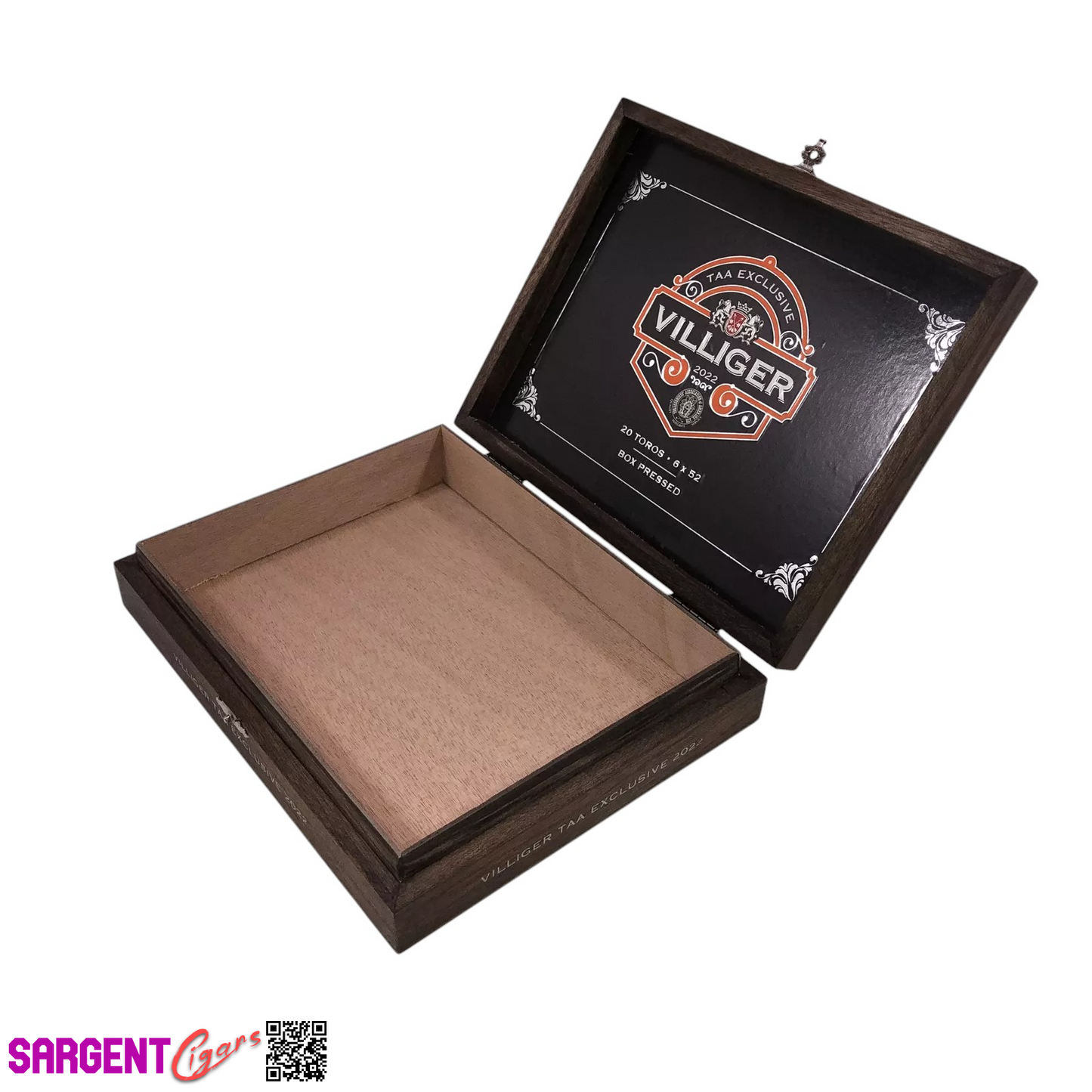 Villiger Exclusivo 2022 Empty Wooden Cigar Box 9x7x2