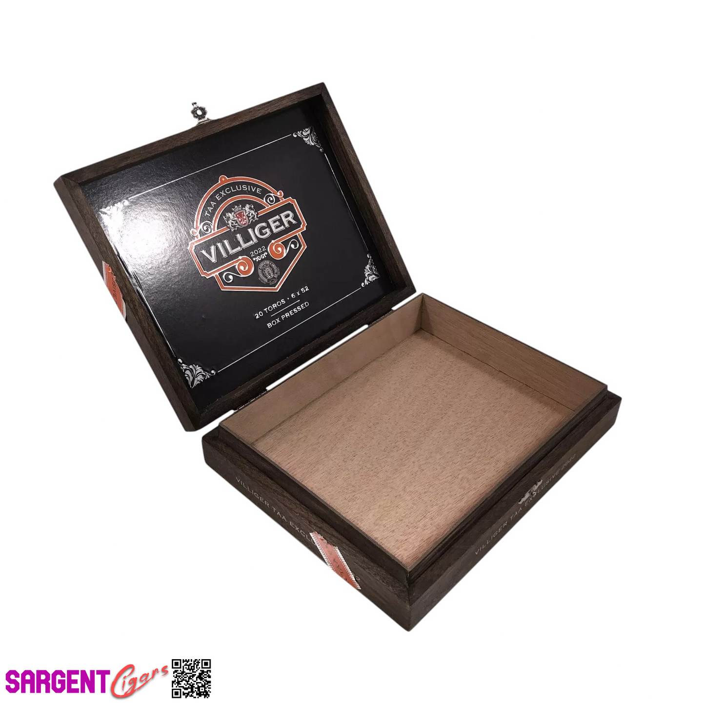 Villiger Exclusivo 2022 Empty Wooden Cigar Box 9x7x2