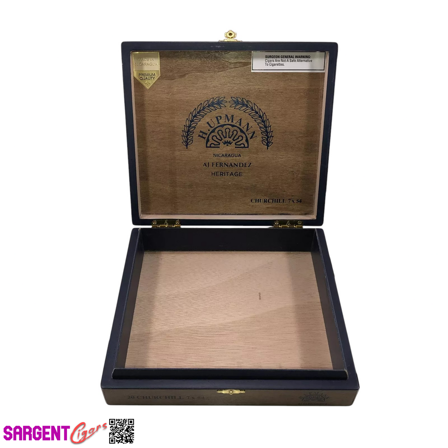 H Upmann Heritage Churchill Empty Wooden Cigar Box 9.25x8.25x2