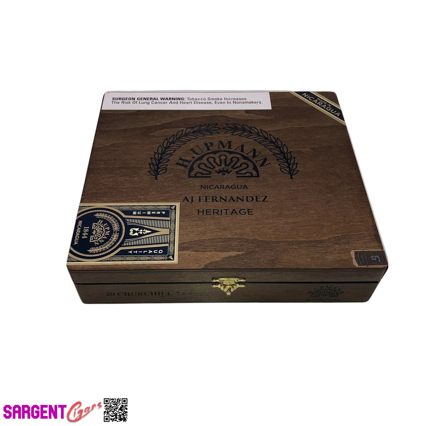 H Upmann Heritage Churchill Empty Wooden Cigar Box 9.25x8.25x2