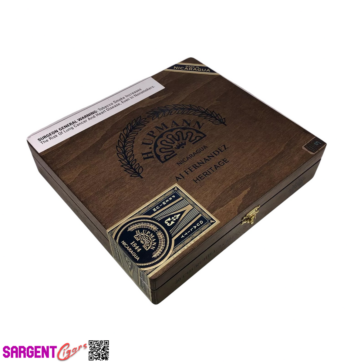 H Upmann Heritage Churchill Empty Wooden Cigar Box 9.25x8.25x2