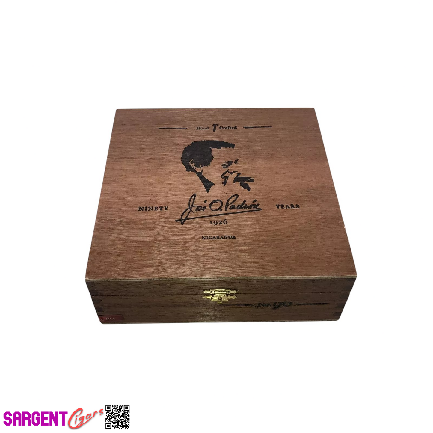Padron No90 Empty Wooden Cigar Box 7.5x7.5x2.75