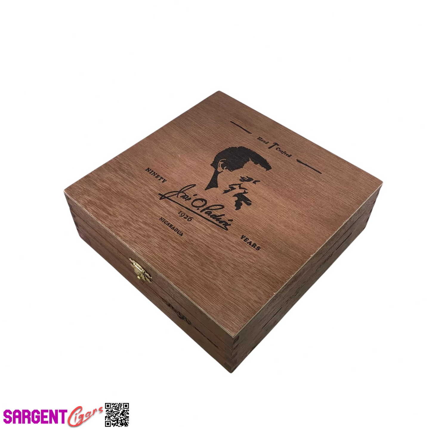 Padron No90 Empty Wooden Cigar Box 7.5x7.5x2.75