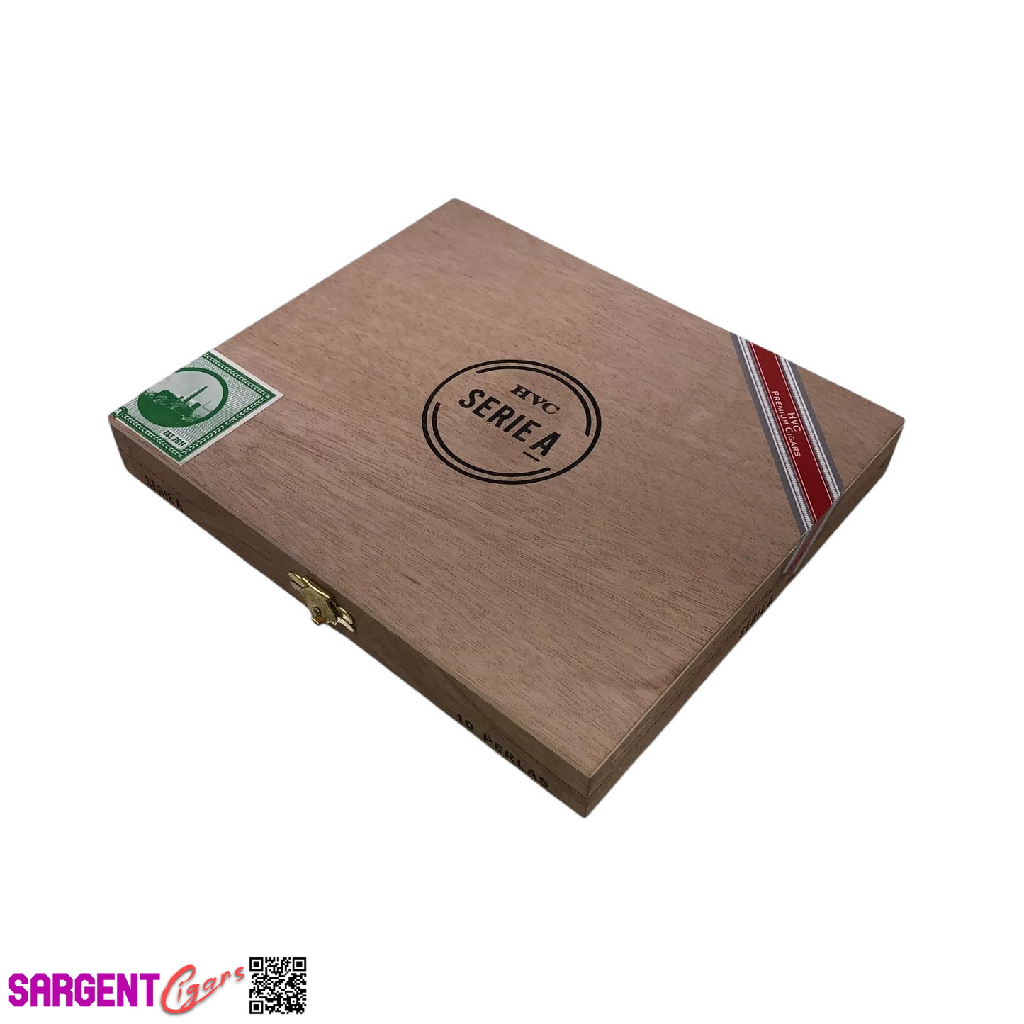 HVC Serie A Canones Empty Wooden Cigar Box 9x6.75x1.25