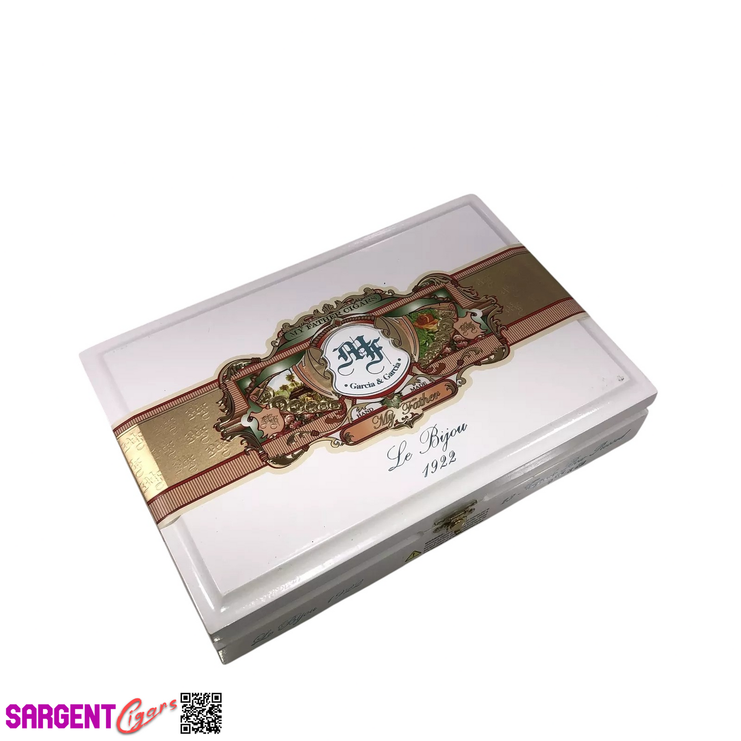 My Father Cigars Le Bijou 1922 Torpedo Empty Wooden Cigar Box 10.5x7.25x2