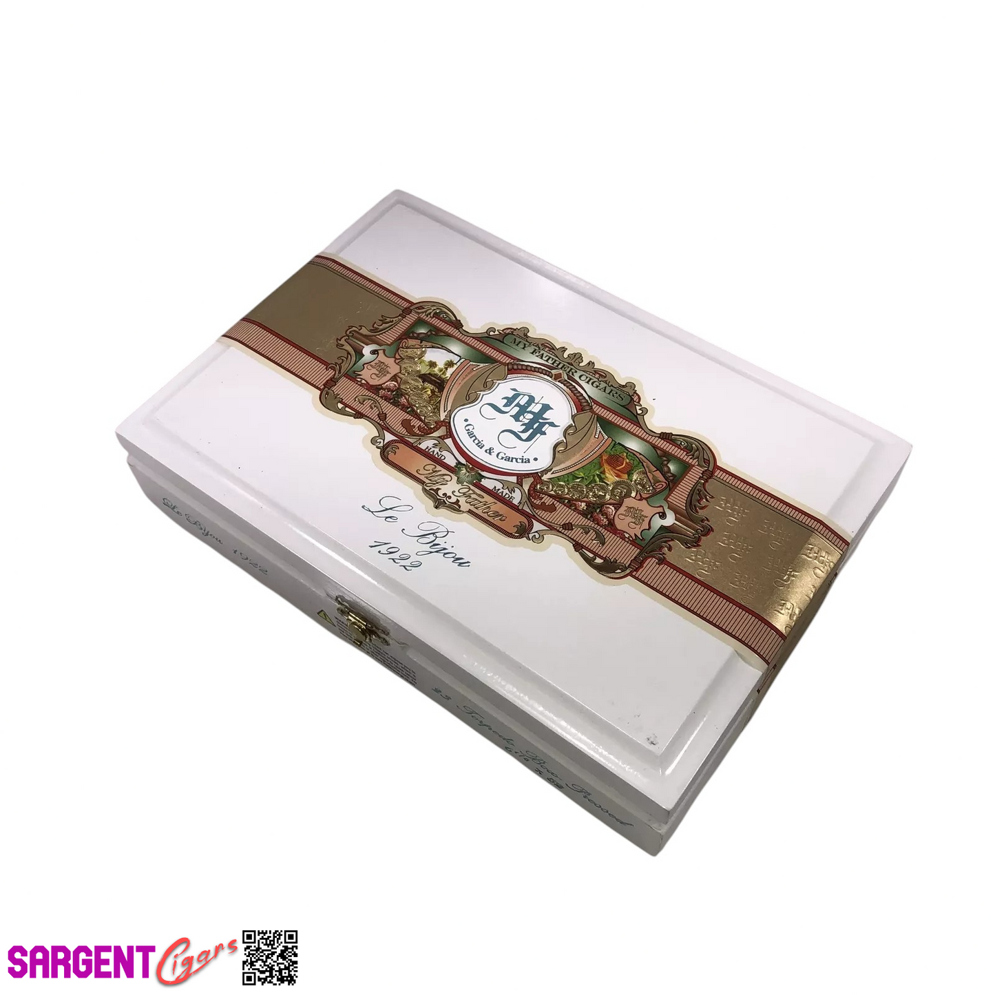 My Father Cigars Le Bijou 1922 Torpedo Empty Wooden Cigar Box 10.5x7.25x2