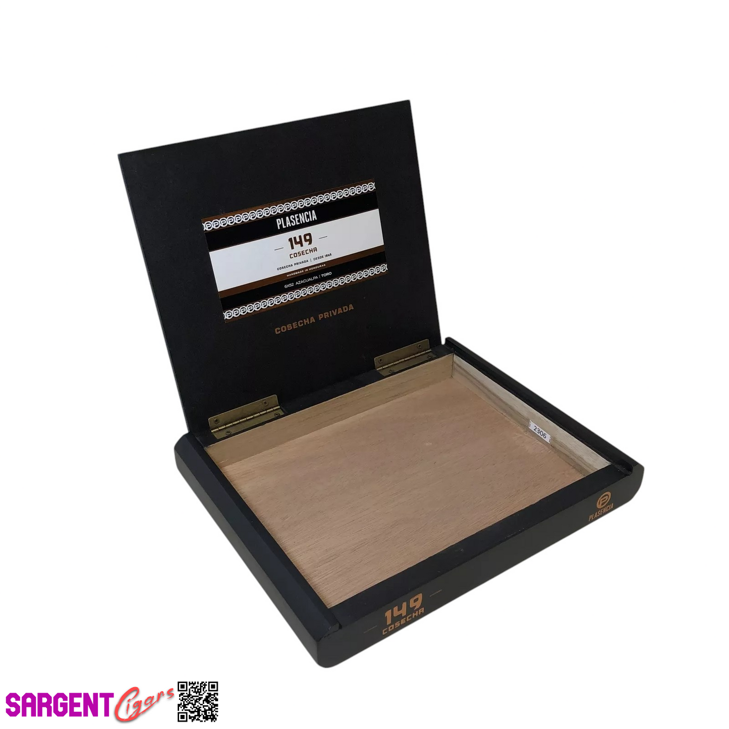 Plasencia 149 Cosecha Toro Empty Wooden Cigar Box 9.5x7.25x1.25