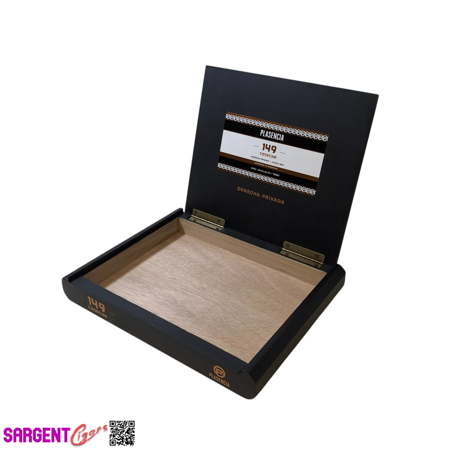 Plasencia 149 Cosecha Toro Empty Wooden Cigar Box 9.5x7.25x1.25