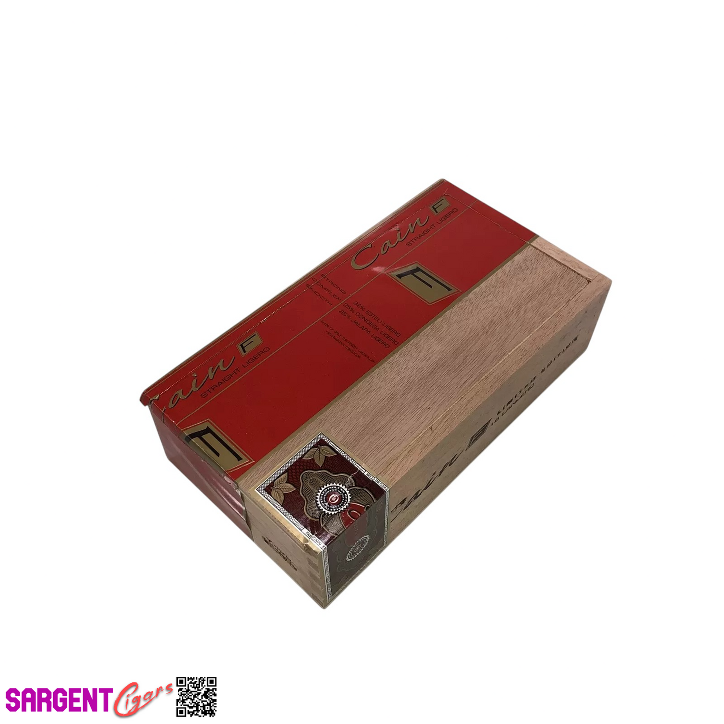 Oliva Cain Lancero Empty Wooden Cigar Box 4.25x8x2.25