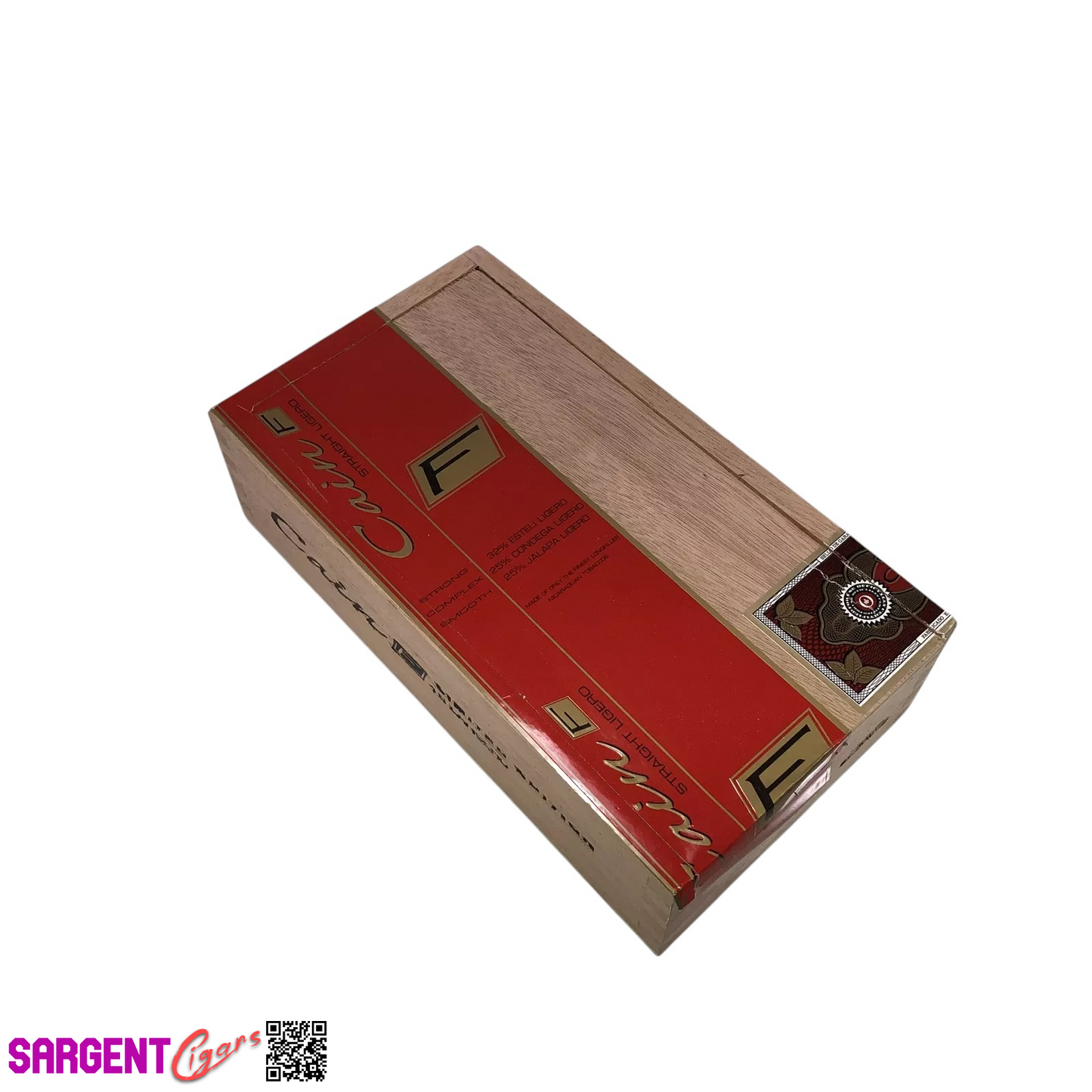 Oliva Cain Lancero Empty Wooden Cigar Box 4.25x8x2.25