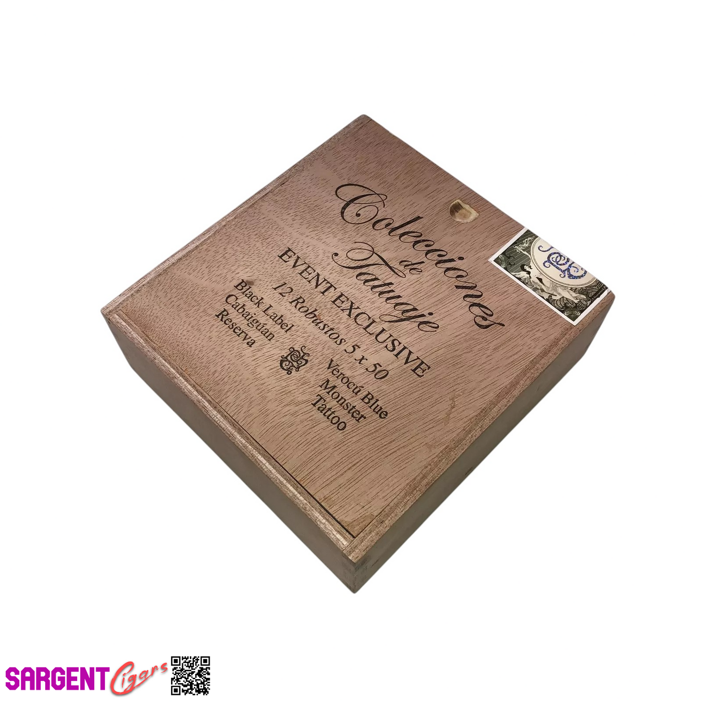 Tatuaje Event Exclusive Empty Wooden Cigar Box 5.25x5.5x2