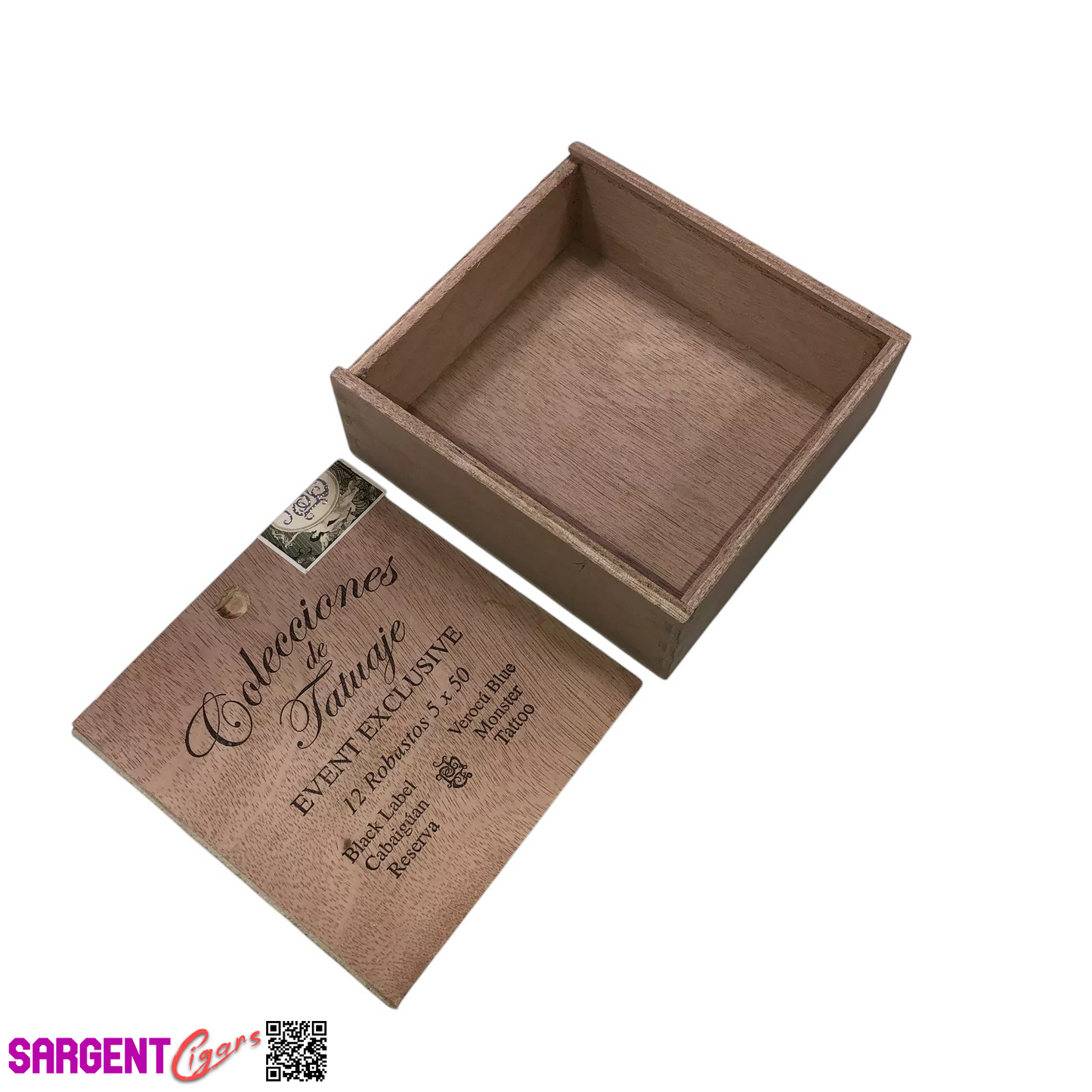 Tatuaje Event Exclusive Empty Wooden Cigar Box 5.25x5.5x2