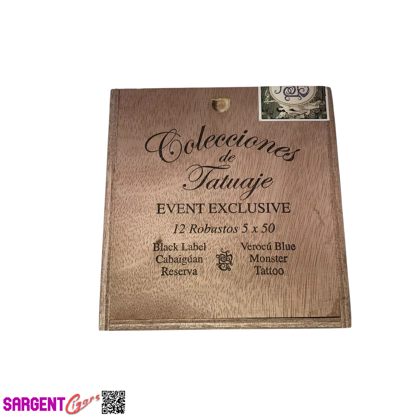 Tatuaje Event Exclusive Empty Wooden Cigar Box 5.25x5.5x2