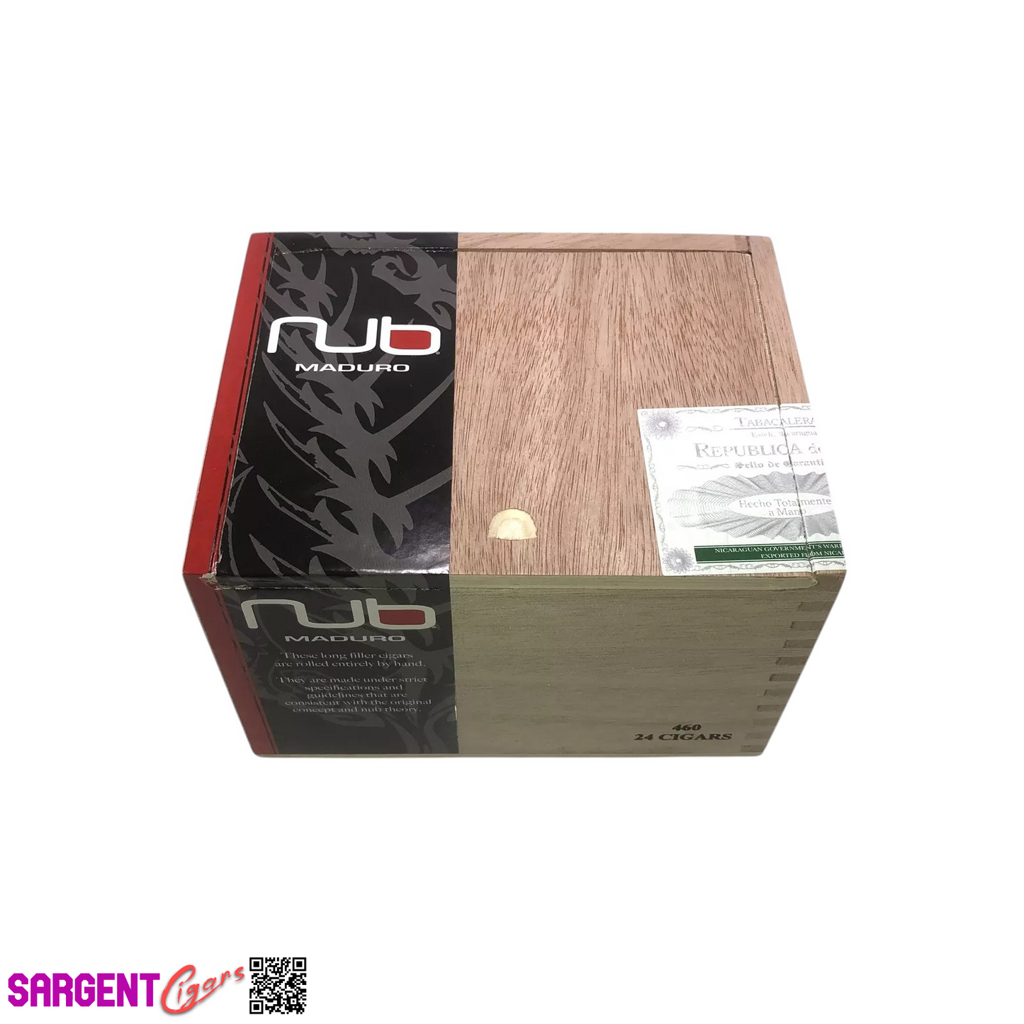 Oliva Nub Maduro Series Empty Wooden Cigar Box 6.25x5x4.25