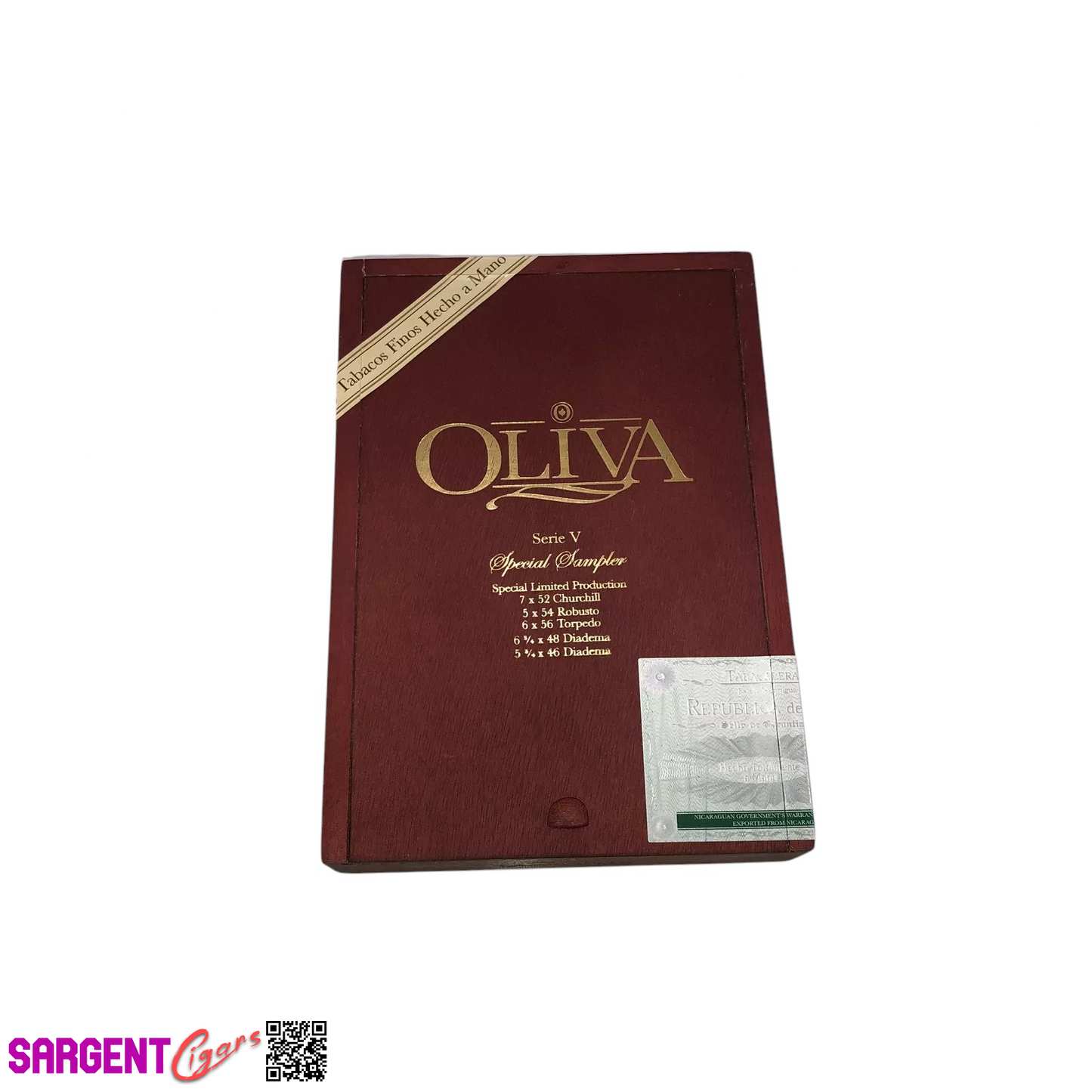 Oliva Special Sampler Empty Wooden Cigar Box 5.5x8x1.5