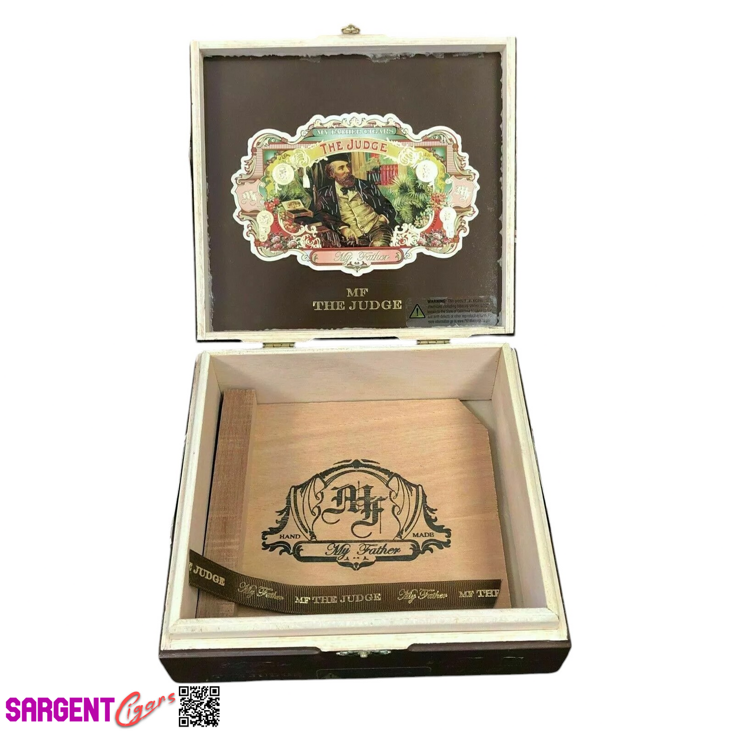 My Father Cigars The Judge Toro Empty Wooden Cigar Box 8x7.x2.5