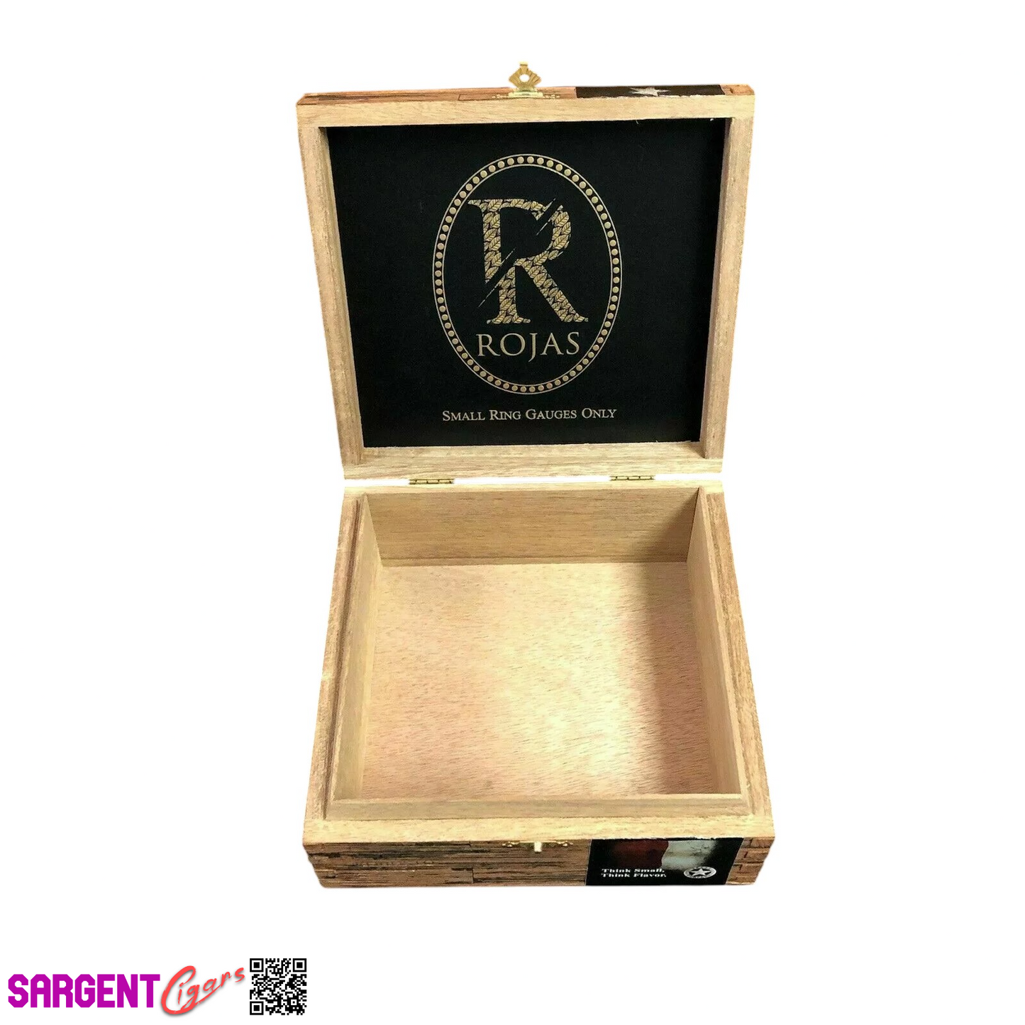 Rojas Robusto Maduro Empty Wooden Cigar Box 6.5x6x2.75