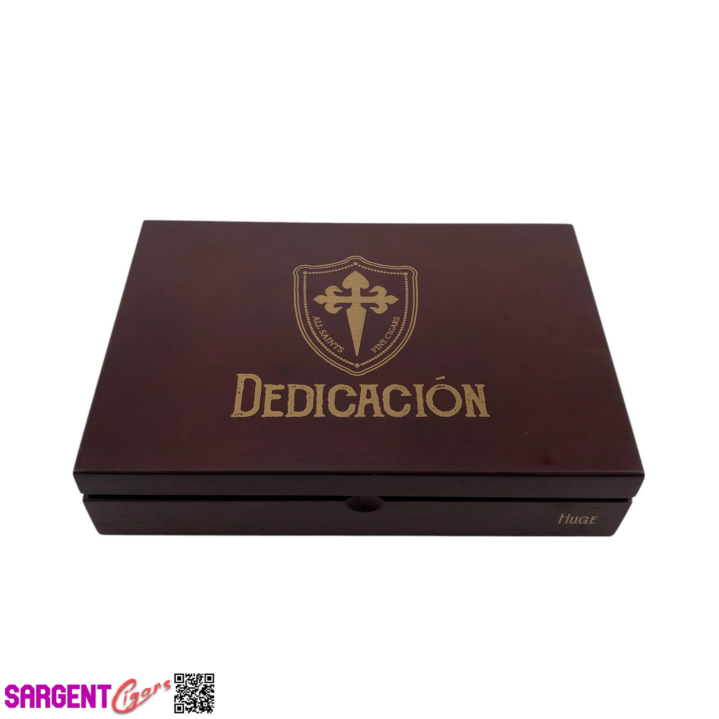 All Saints Cigars Dedication Huge Empty Wooden Cigar Box 10x7x2.5