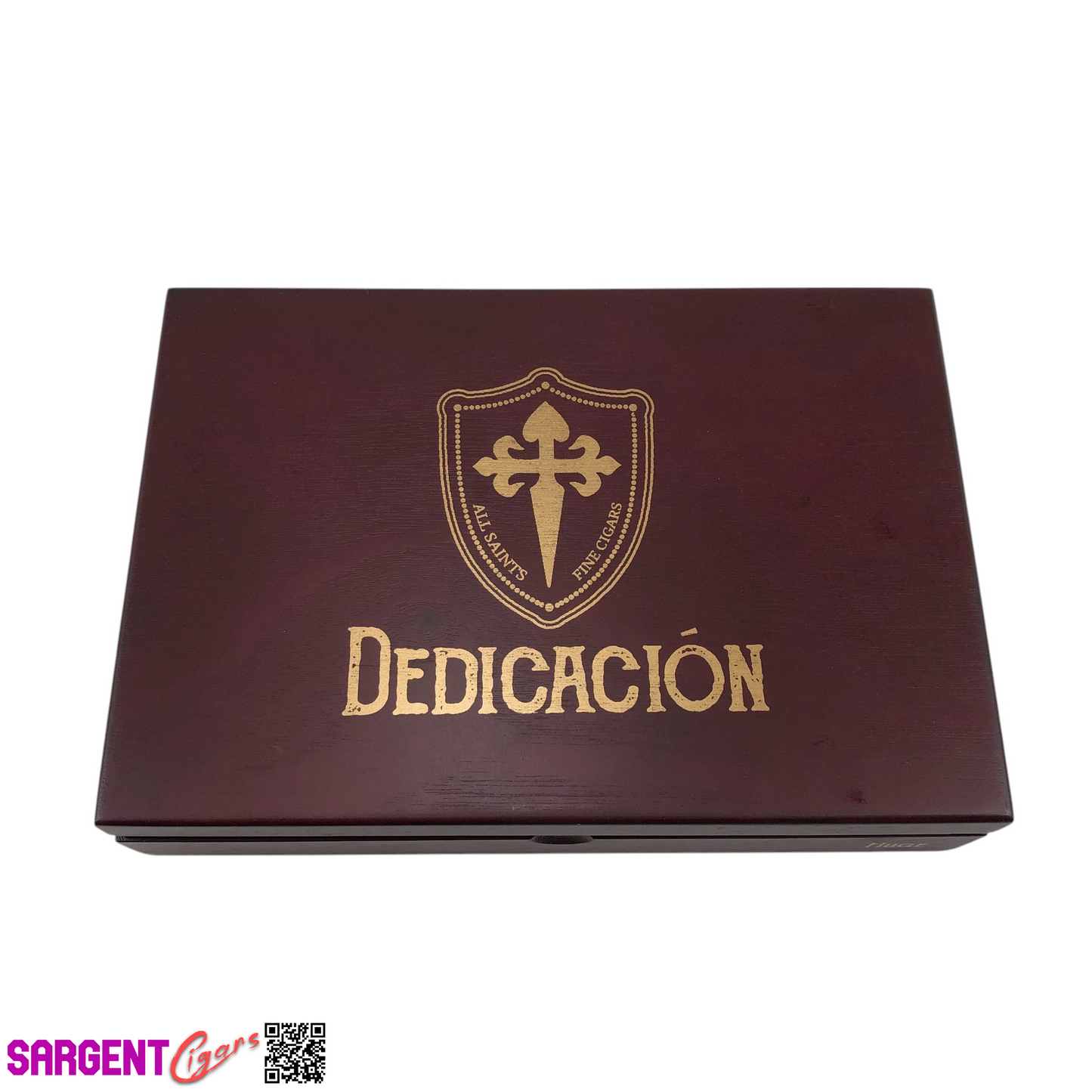 All Saints Cigars Dedication Huge Empty Wooden Cigar Box 10x7x2.5