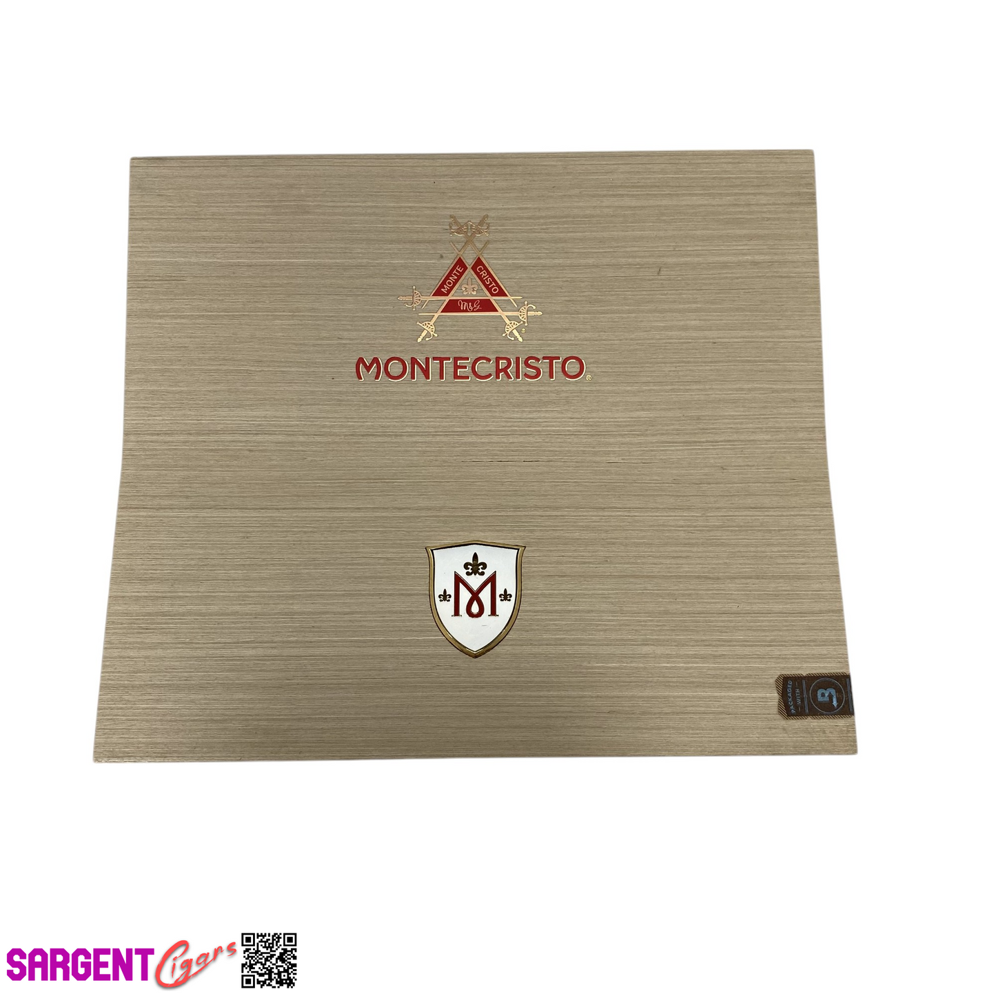 Montecristo M Toro Empty Wooden Cigar Box 9.75x8.5x2.75
