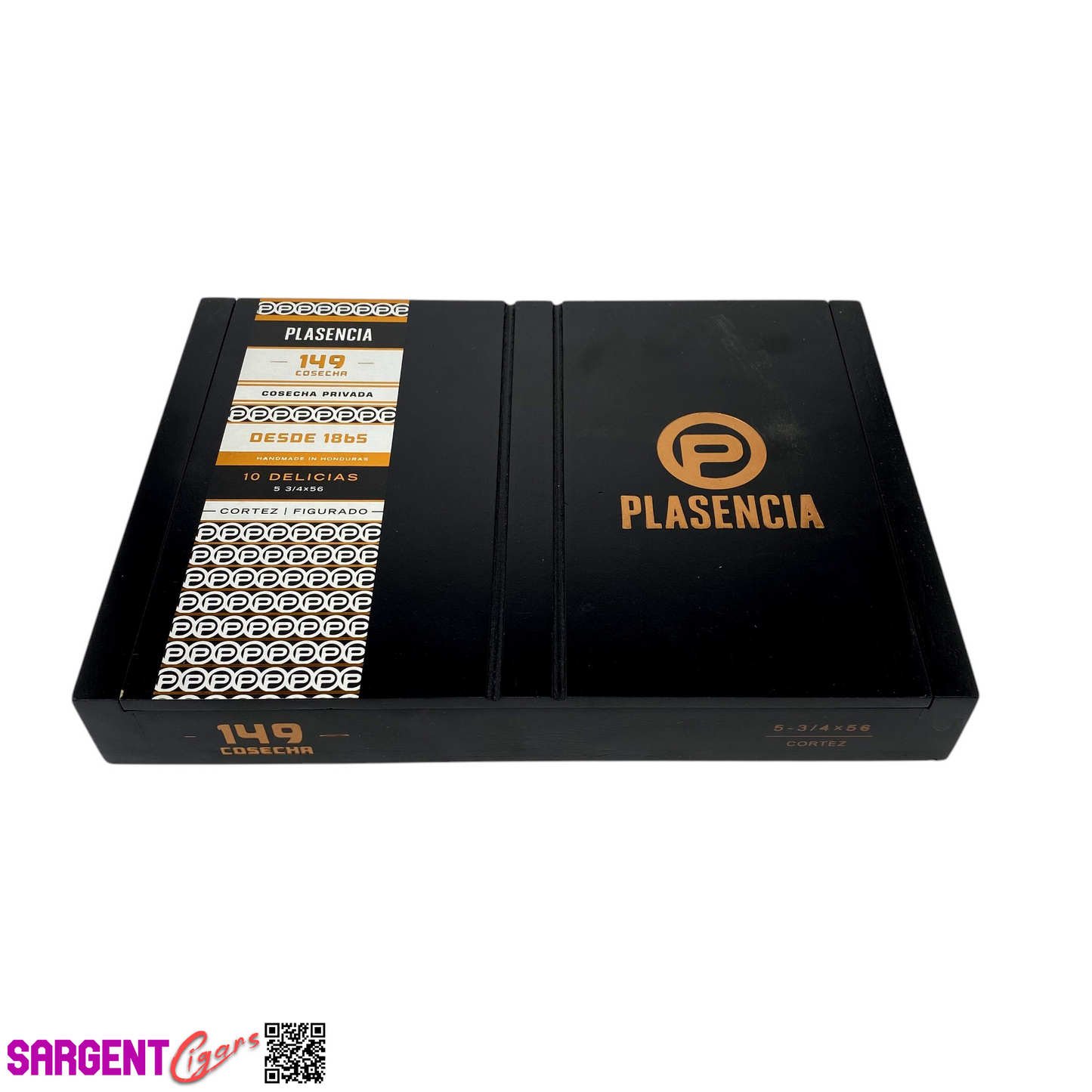 Plasencia 149 Cosecha Figurado Empty Wooden Cigar Box 10x7.25x1.5