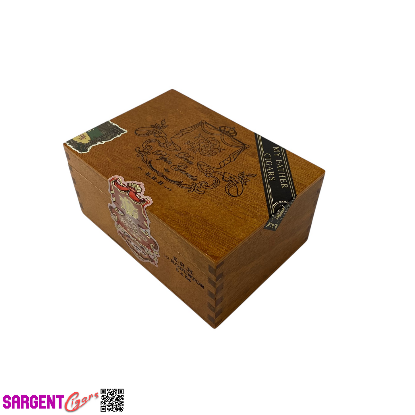 Don Pepin Garcia ERH Robusto Empty Wooden Cigar Box 6x4.25x2.75