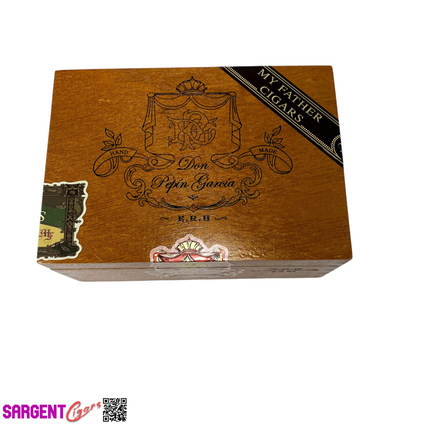 Don Pepin Garcia ERH Robusto Empty Wooden Cigar Box 6x4.25x2.75