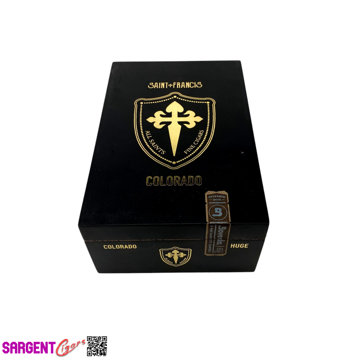 All Saints Cigars Colorado Huge Empty Wooden Cigar Box 4.5x7x2.5