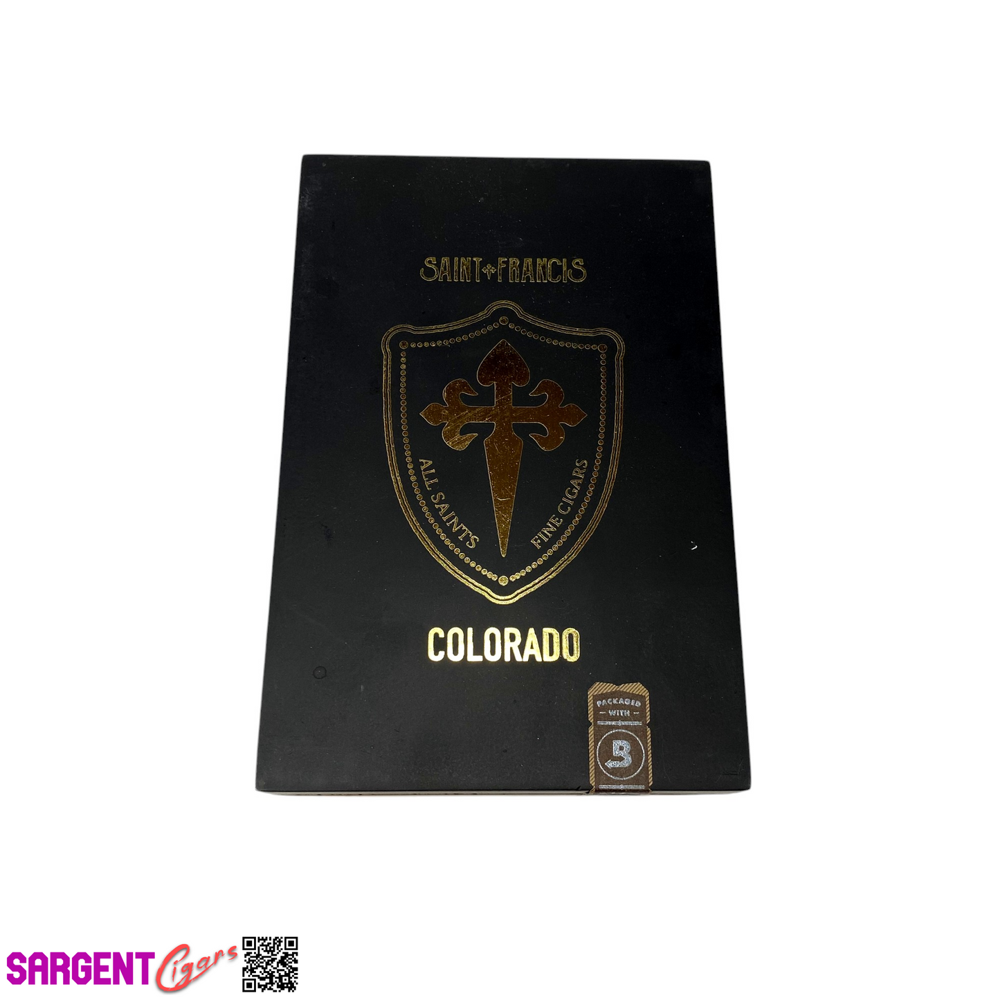 All Saints Cigars Colorado Huge Empty Wooden Cigar Box 4.5x7x2.5