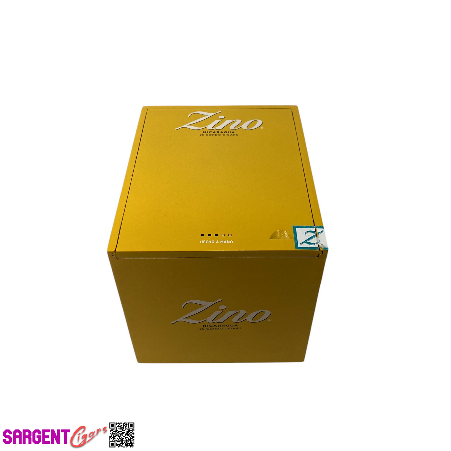 Zino Gordo Empty Wooden Cigar Box 5.25x6.5x5.25