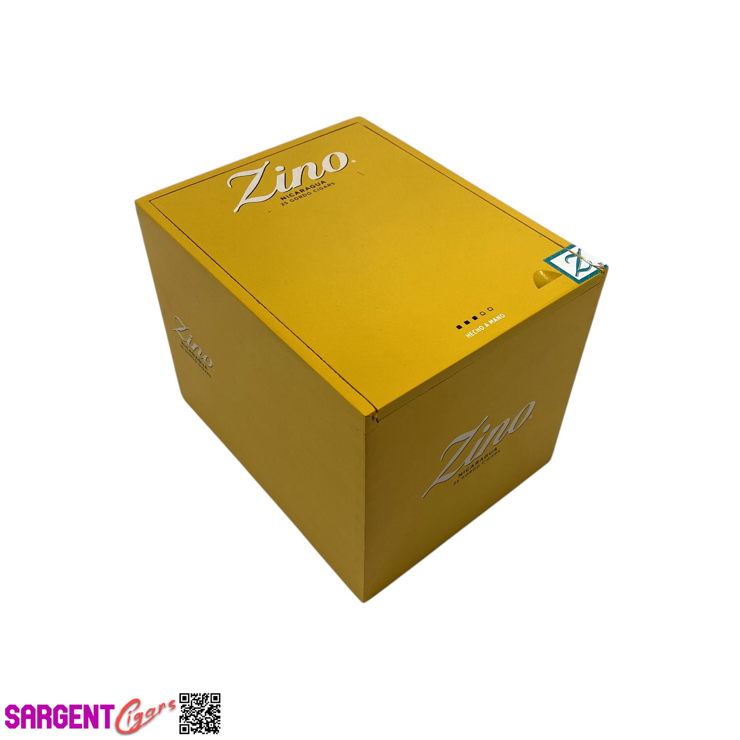 Zino Gordo Empty Wooden Cigar Box 5.25x6.5x5.25