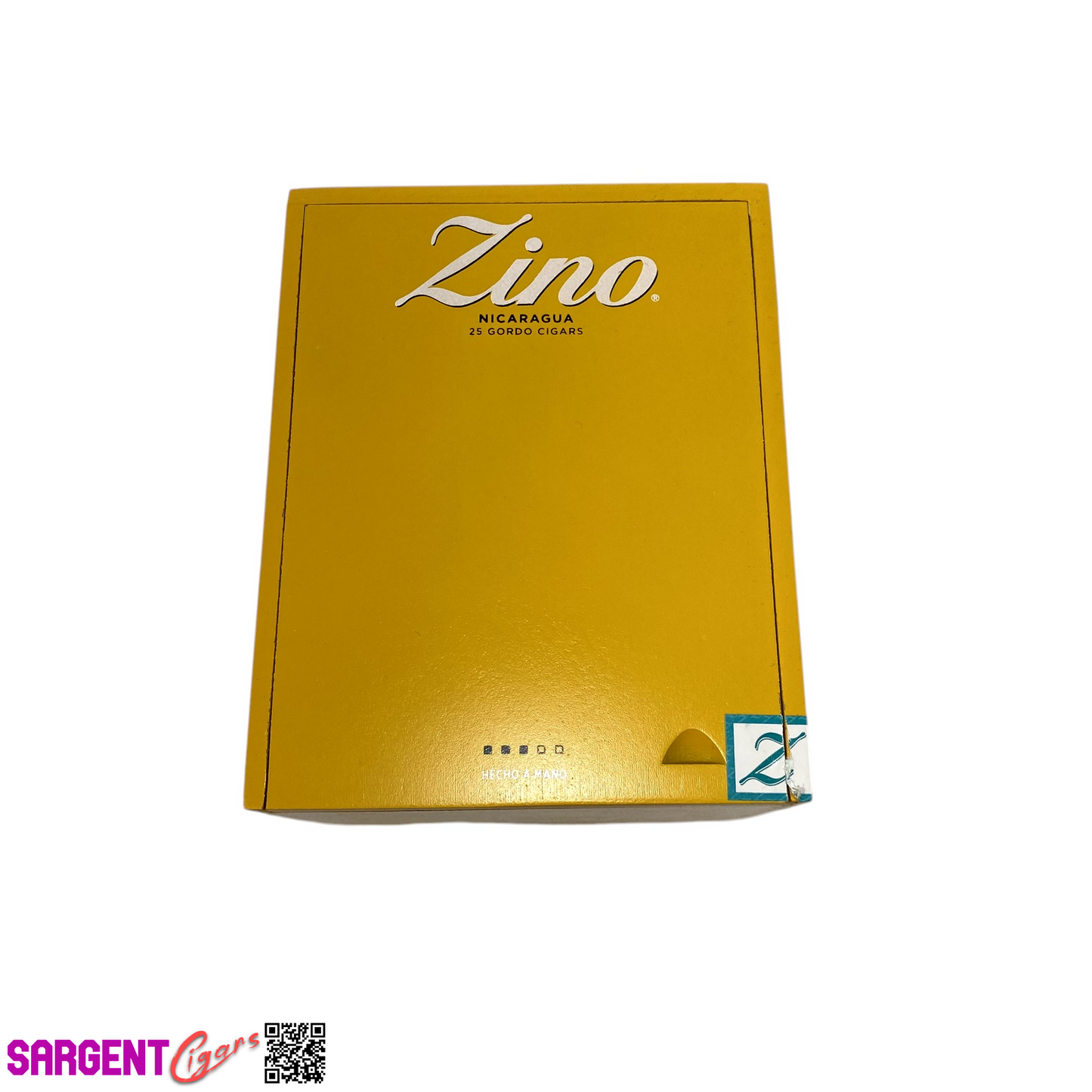 Zino Gordo Empty Wooden Cigar Box 5.25x6.5x5.25