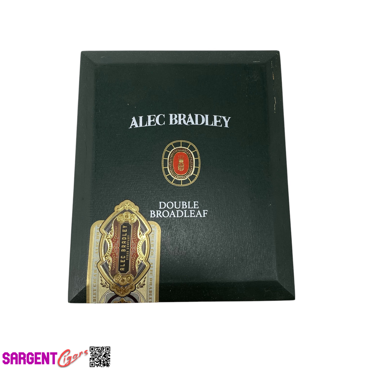 Alec Bradley Double Broadleaf Corona Empty Wooden Cigar Box 6.5x8x2.5