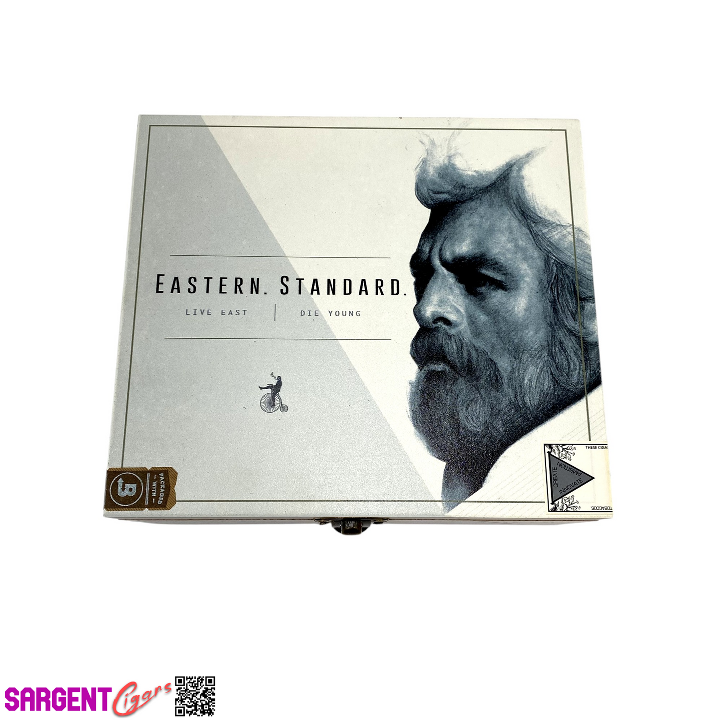 Caldwell Eastern Standard Corretto Empty Wooden Cigar Box 7x6.25x2.75