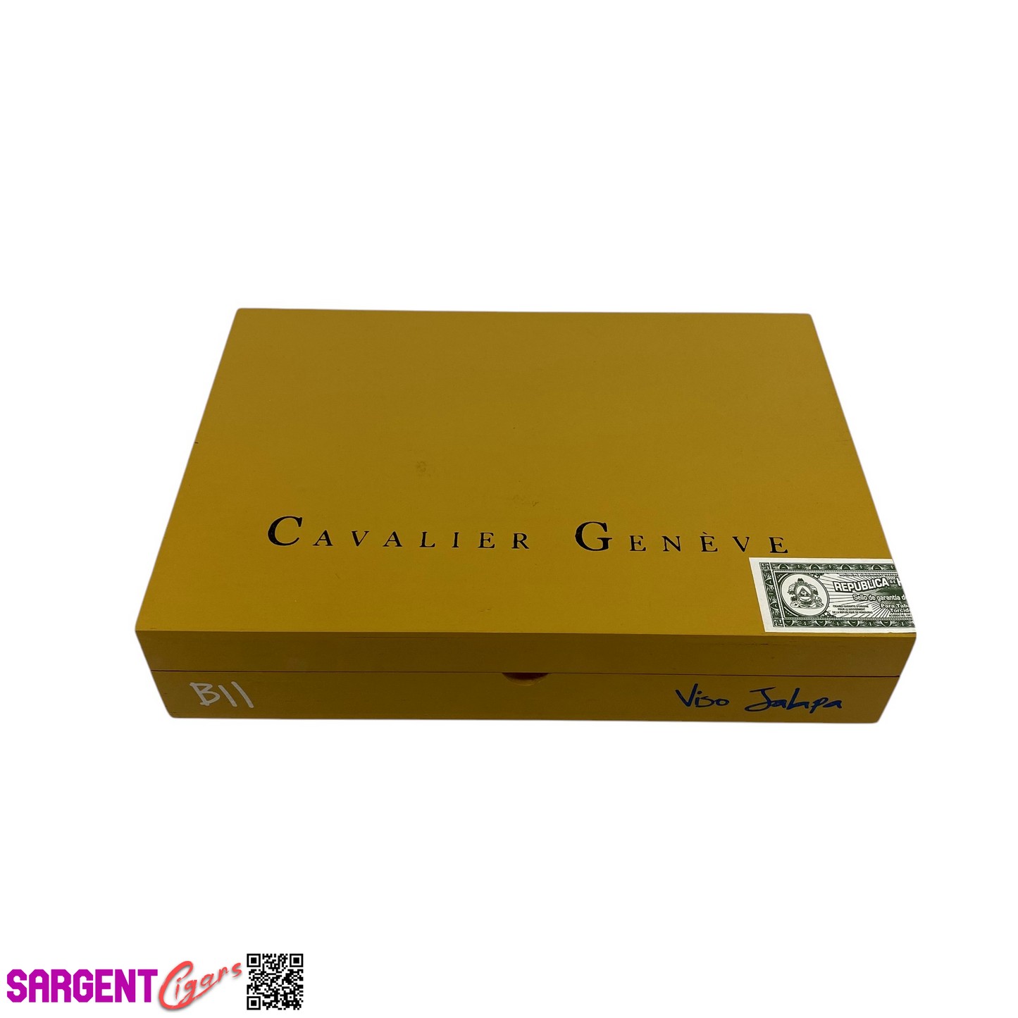 Cavalier B11 Robusto Empty Wooden Cigar Box 8.75x6x1.75