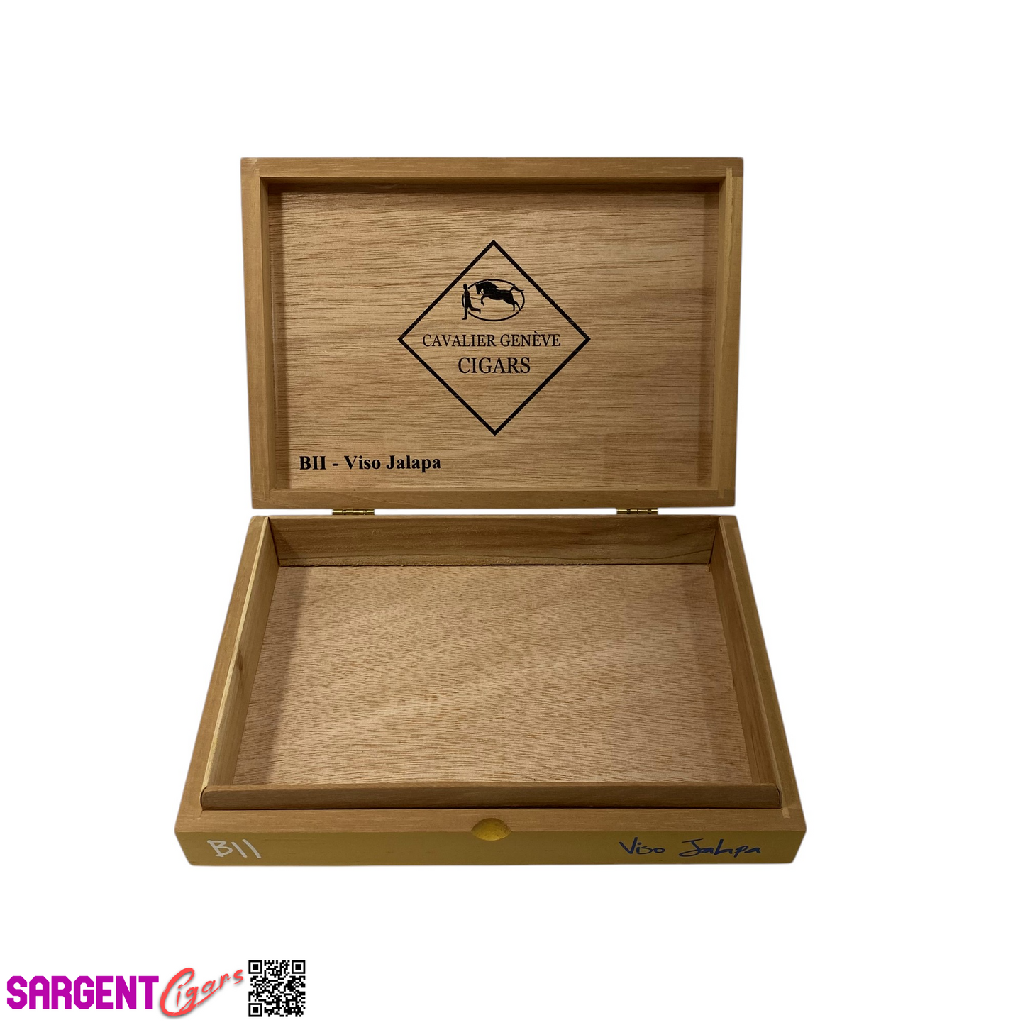 Cavalier B11 Robusto Empty Wooden Cigar Box 8.75x6x1.75