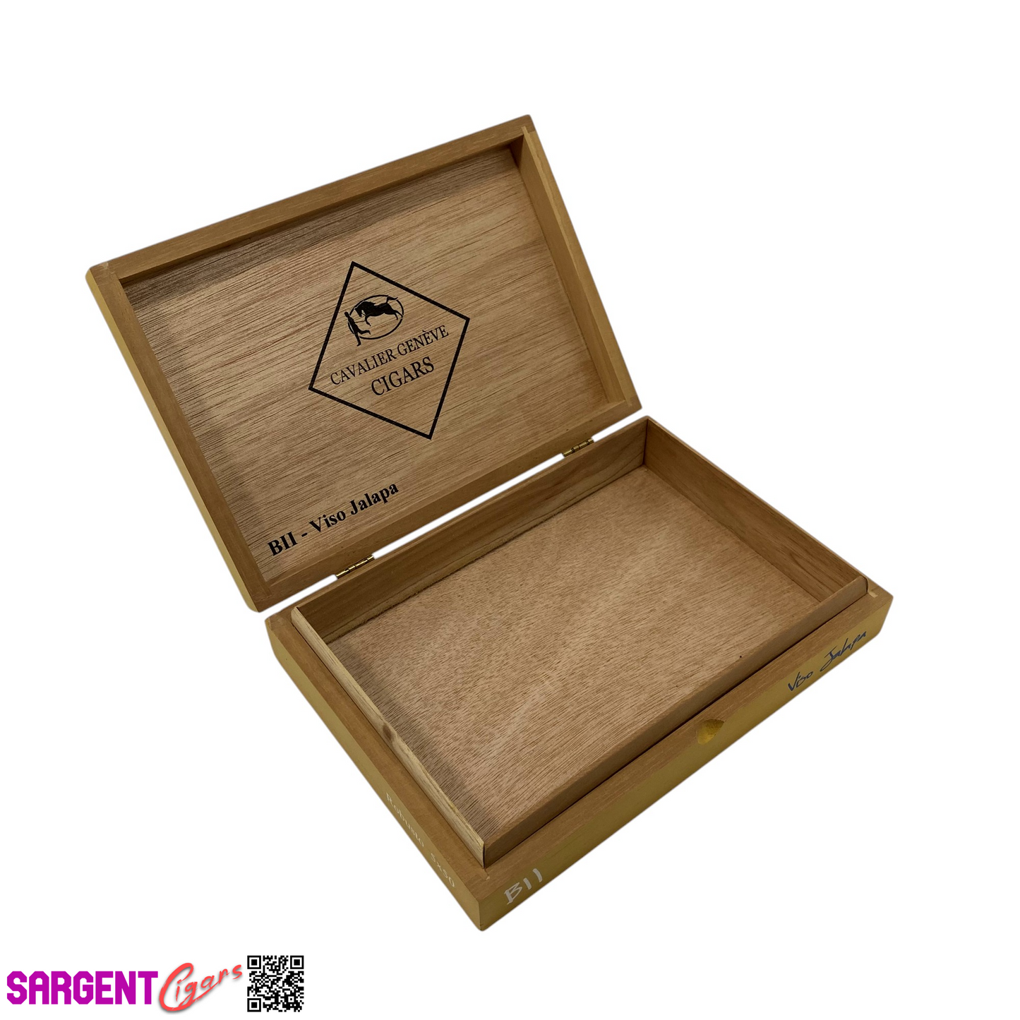 Cavalier B11 Robusto Empty Wooden Cigar Box 8.75x6x1.75