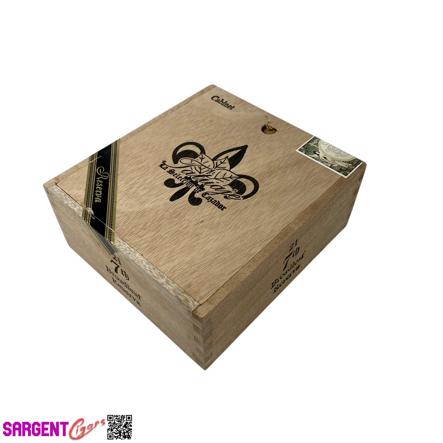 Tatuaje Cabinet 7th Cabinet Empty Wooden Cigar Box 5.75x6.25x2.5