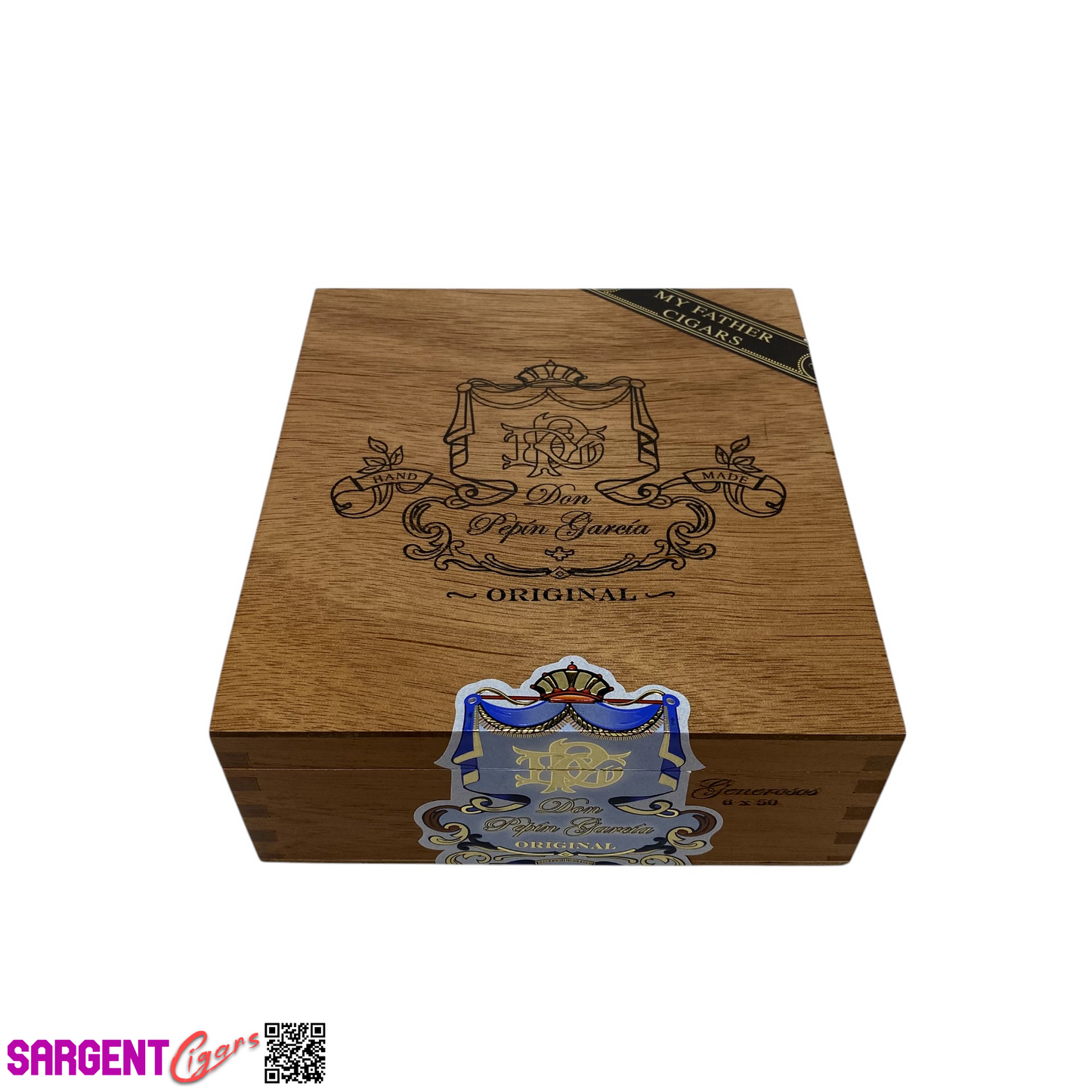 Don Pepin Garcia Original Generosos Empty Wooden Cigar Box 6.25x7x2.5