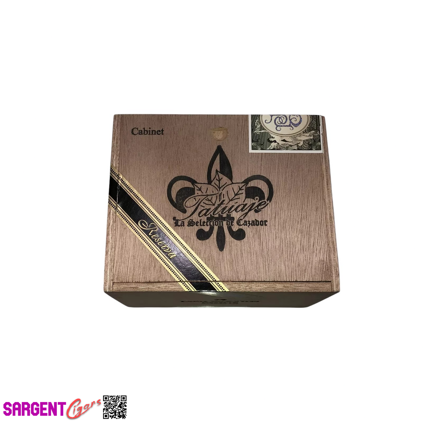 Tatuaje Petite Cazadores Empty Wooden Cigar Box 5.75x4.75x4.25